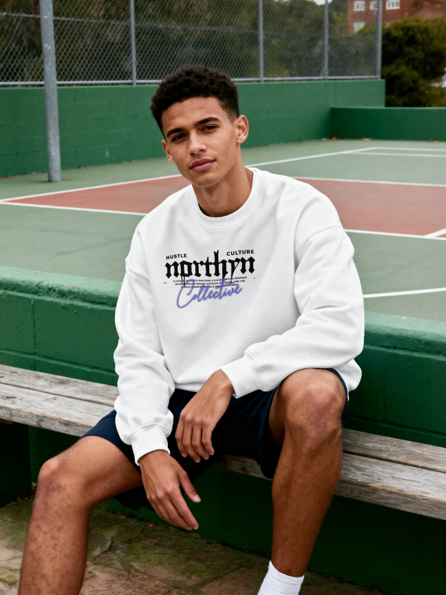 Northyn Collective Printed Oversized Premium Sweatshirt