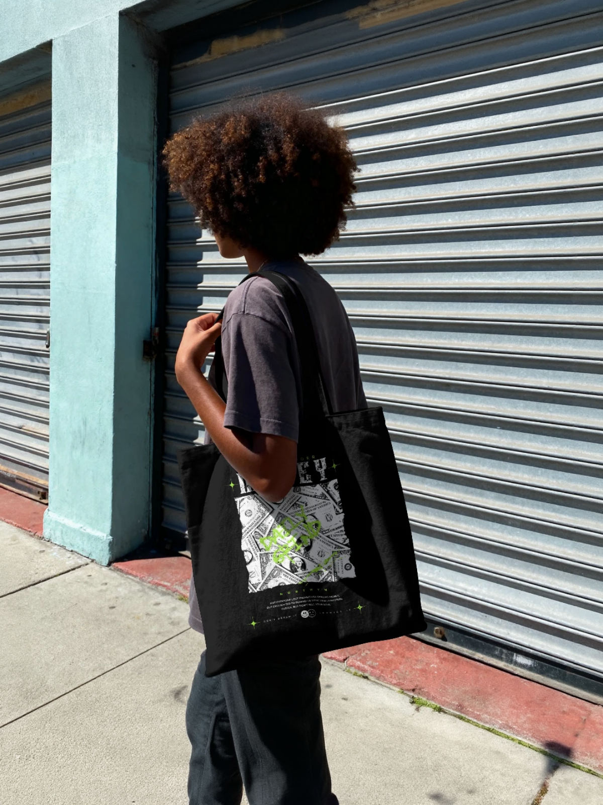 Hustle Harder Money Canvas Tote Bag