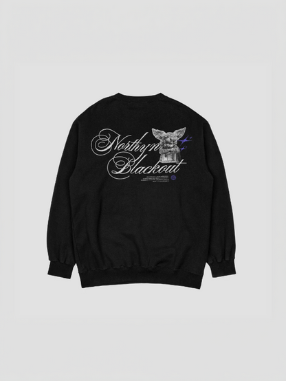 Northyn Blackout Printed Oversized Premium Sweatshirt