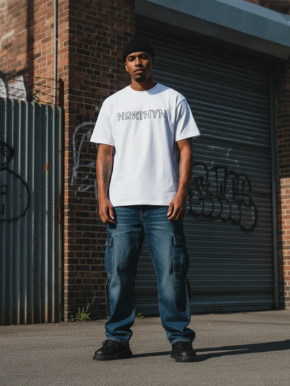 NORTHYN Embroidery Outline Oversized T-Shirt