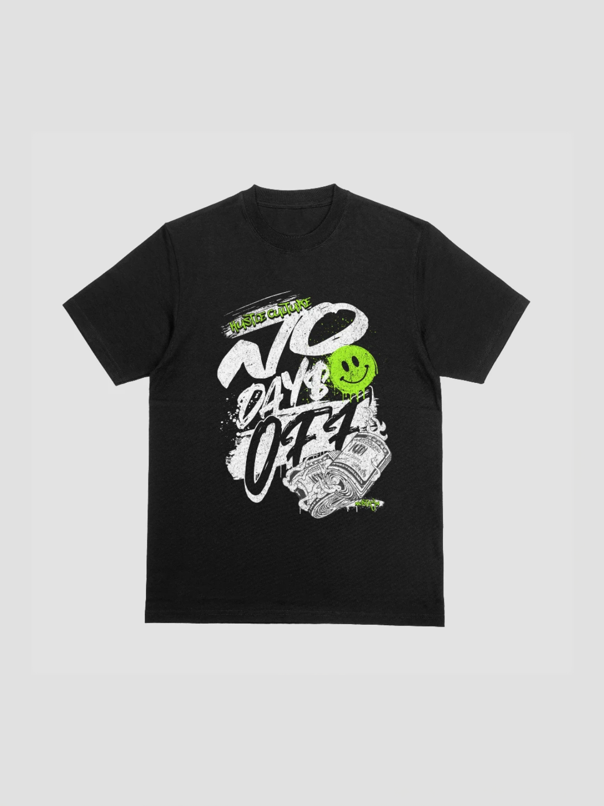 No Days Off Printed Oversized T-Shirt